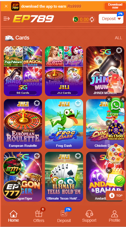 EP789 card games: JILI, WG, KingMidas, FunTa and MW cards